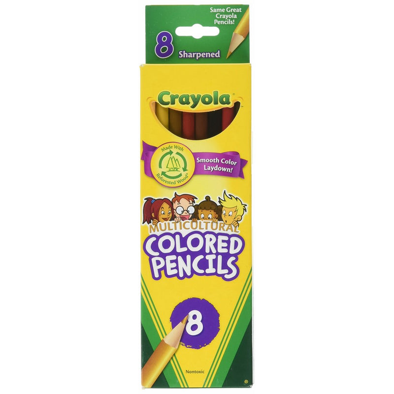 Crayola LLC MULTICULTURAL 8 CT C 8 Colored (Set of 6) 8