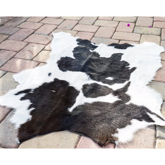 RODEO Panda Hairy Cowhides Rug