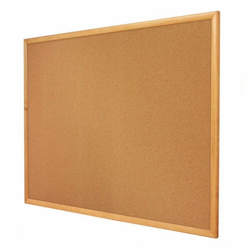 Quartet Cork Bulletin Board, 4 x 3 Feet, Corkboard, Oak Finish Frame (304)