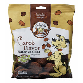 Exclusively Dog Wafer Cookies-Carob Flavor, 8-Ounce Package