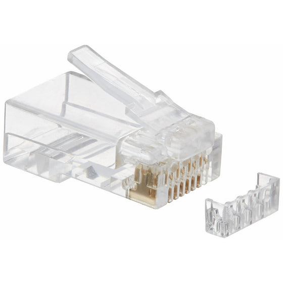 C2G/Cables to Go 27574 RJ45 Cat5E Modular Plug for Round Solid/Stranded Cable - 50 Pack