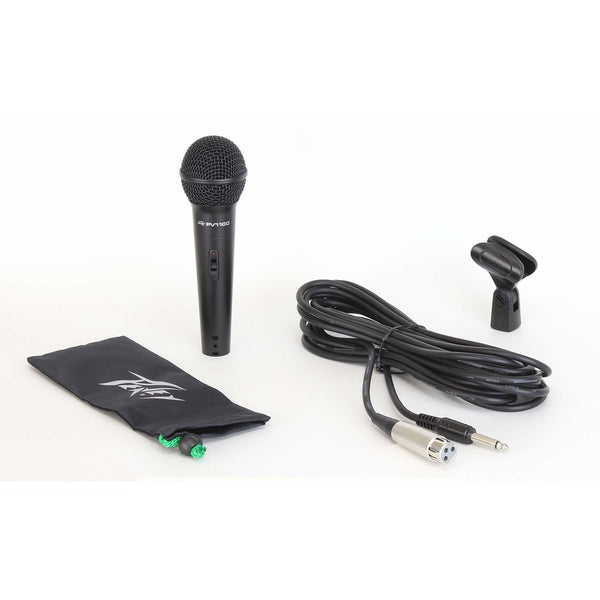 Peavey Pvi 100 Dynamic Vocal Cardiod Microphone with 1/4 Inch Cable and Clip