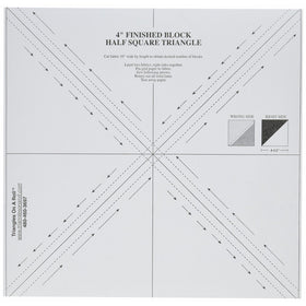 Triangles On A Roll Half Square, 4"