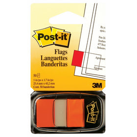 Post-it Flags, Orange, 1-Inch Wide, 50/Dispenser, 1-Dispenser/Pack