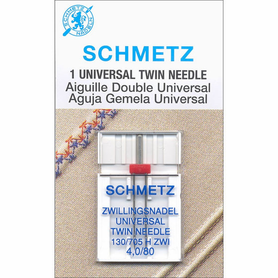 Schmetz Universal Needle Twin Size 80/4.0