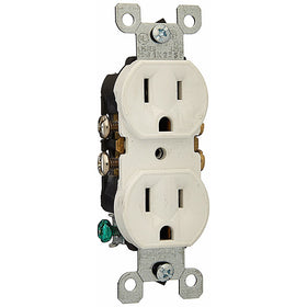 Leviton C22-05320-00W Duplex Grounding Receptacle