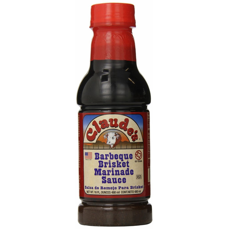 Claude's BBQ Brisket Marinade Sauce, 16-Ounce (Pack of 6)