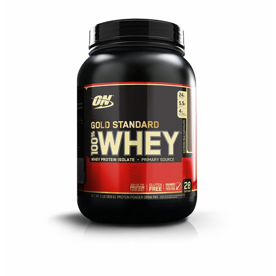 Optimum Nutrition Gold Standard 100% Whey Protein Powder, Extreme Milk Chocolate, 2 Pound