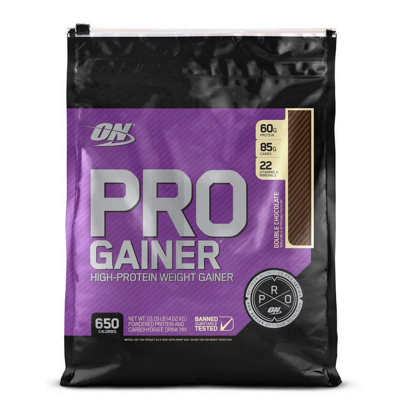 Optimum Nutrition Pro Gainer Weight Gainer Protein Powder,Double Rich Chocolate, 10.19 Pounds (Packaging May Vary)