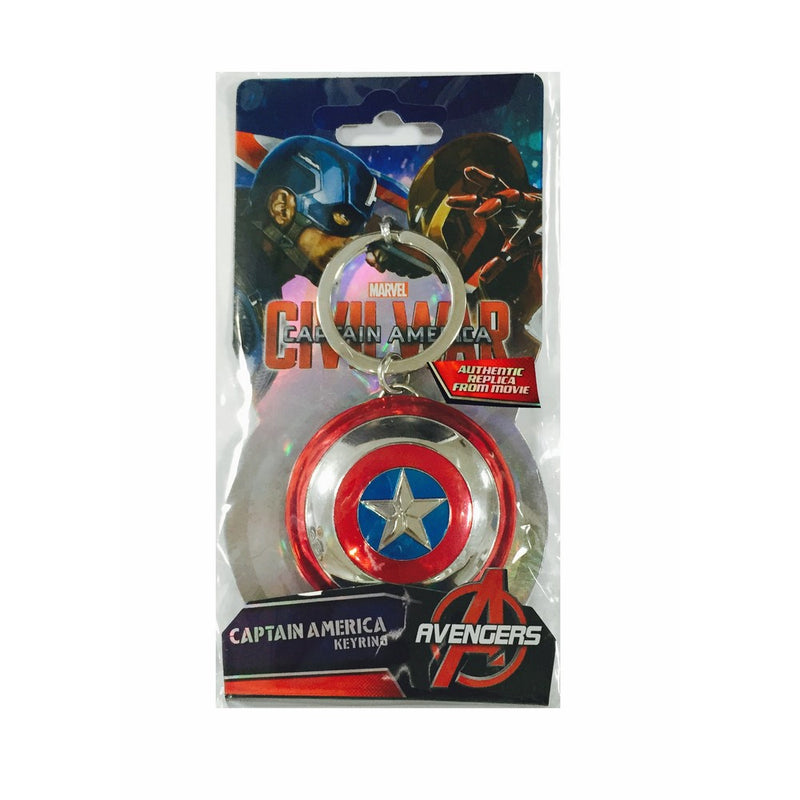 Marvel Captain America Shield Pewter Key Ring