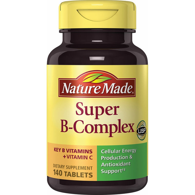 Nature Made Super B Complex Vitamin C Tablets, 140 Count