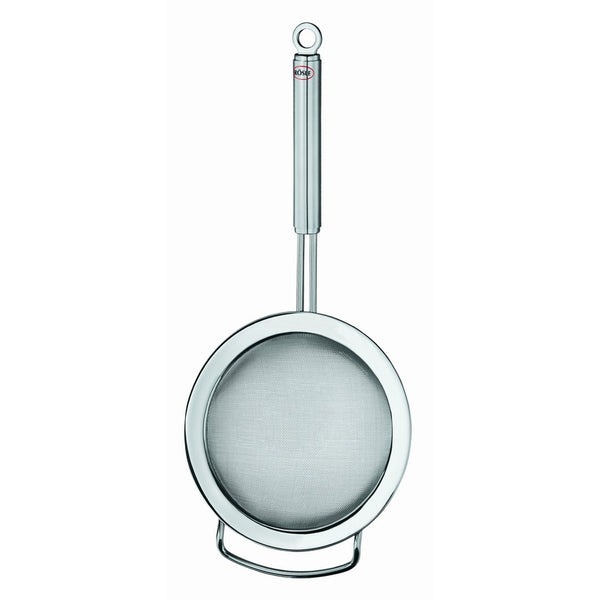 Rösle Stainless Steel Kitchen Strainer, Round Handle, Fine Mesh, 4.7-inch