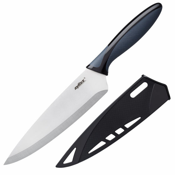 ZYLISS Chef's Knife with Sheath Cover, 7.5-Inch Stainless Steel Blade