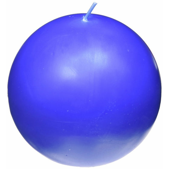 Zest Candle 2-Piece Ball Candles, 4-Inch, Blue