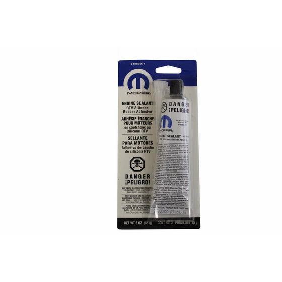 Genuine Chrysler Accessories (4883971AB) RTV Silicone Rubber Adhesive Engine Sealant - 3 oz. Tube