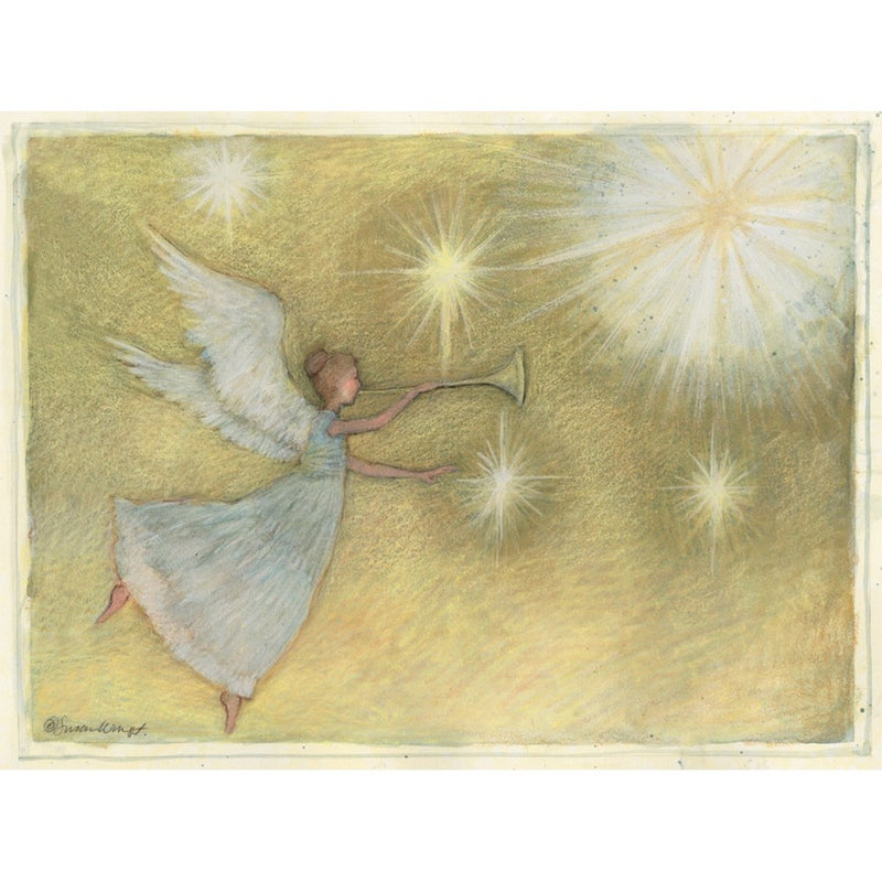 LANG "Golden Angel", Classic Christmas Cards, Artwork by Susan Winget" - 12 cards, 13 envelopes - 4.5" x 6"