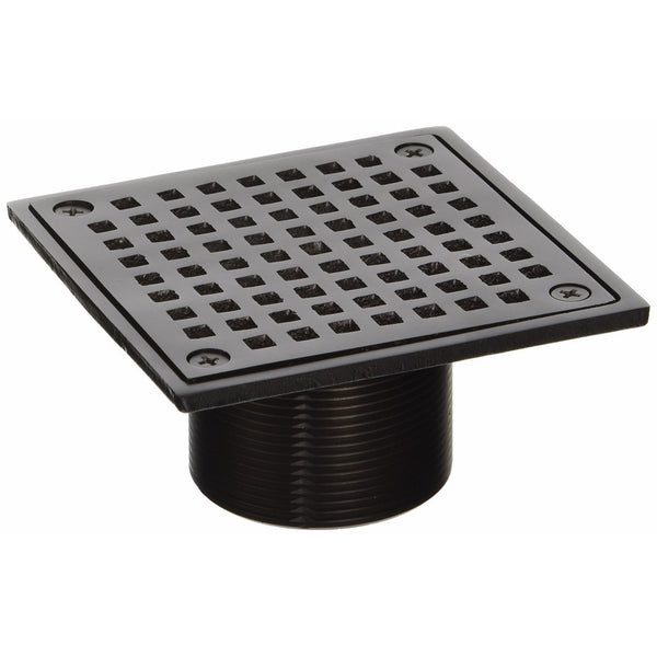 Jones Stephens D6094RB 4-Inch Oil Rubbed Bronze Square Spud Strainer