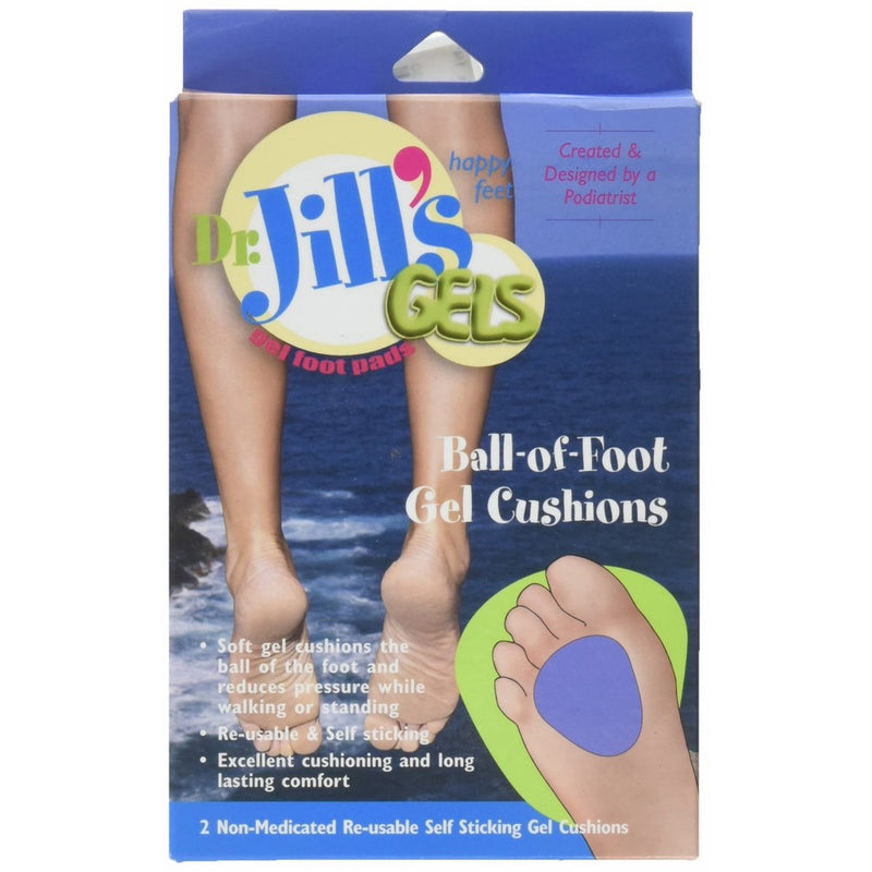 Dr. Jill's Ball-of-foot Gel Cushions, 1/4" Thick, 2/box