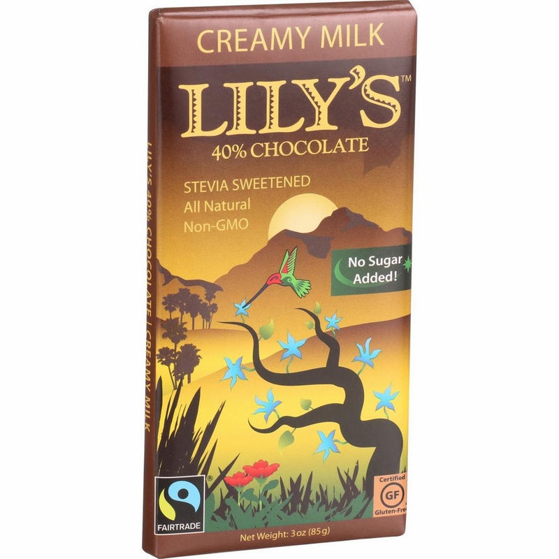 Lilly's Sweets Chocolate Bar Milk Creamy, 3 oz