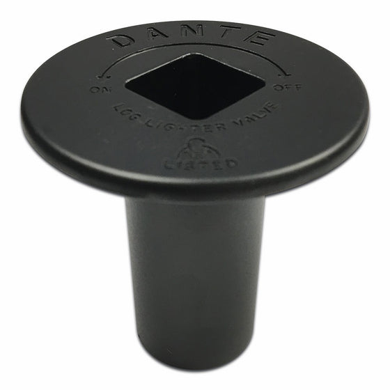 Dante FP.GV.FB Flat Black Floor Plate for Dante Globe Valve - 1/2" Threaded Mating Valve