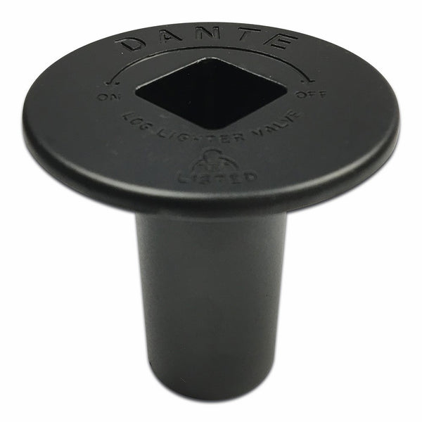 Dante FP.GV.FB Flat Black Floor Plate for Dante Globe Valve - 1/2" Threaded Mating Valve