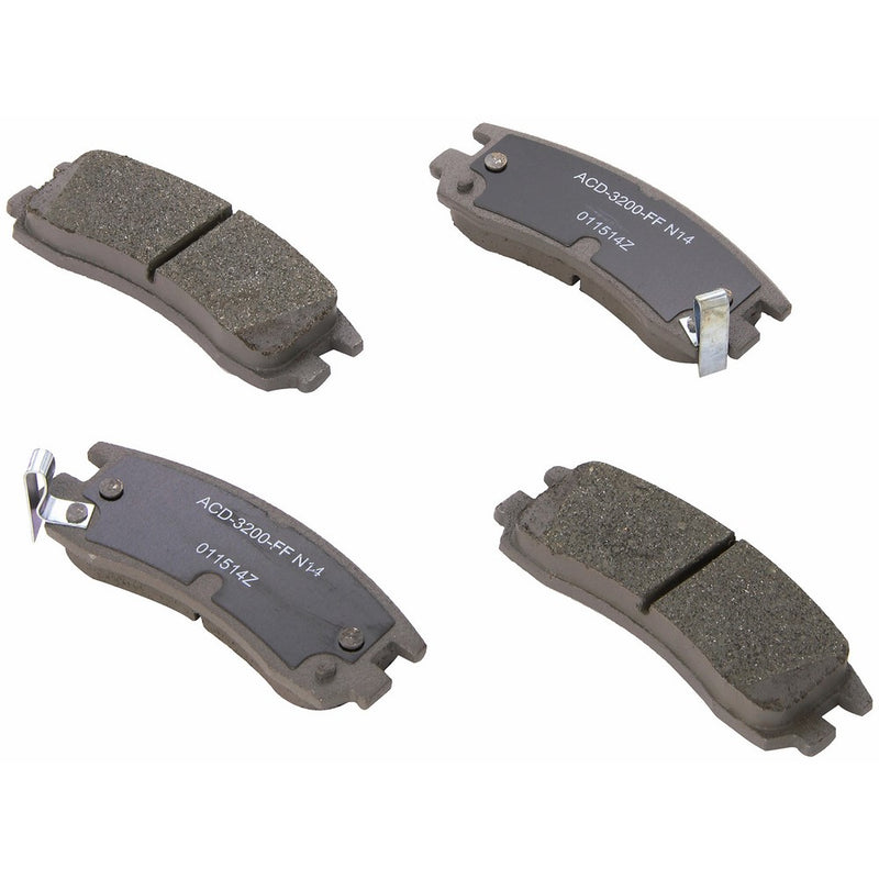 ACDelco 14D698CH Advantage Ceramic Rear Disc Brake Pad Set