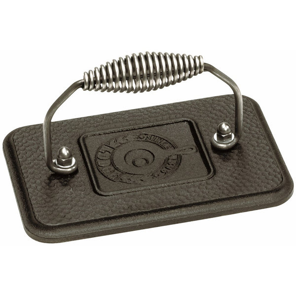 Lodge LGP3 Rectangular Cast Iron Grill Press, Pre-Seasoned, 6.75-inch x 4.5-inch