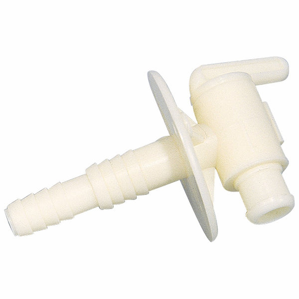 Camco 22223 Drain Valve - 3/8" or 1/2" Dual Barb with Flange