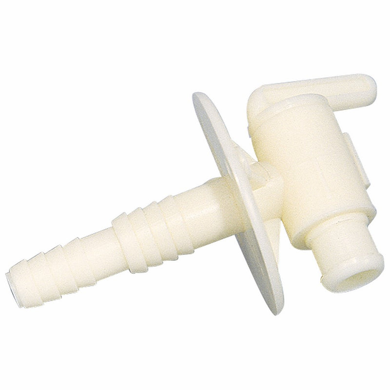 Camco 22223 Drain Valve - 3/8" or 1/2" Dual Barb with Flange