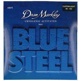 Dean Markley Blue Steel Cryogenic Activated Bass Guitar Strings, 46-102, 2673, Custom Light