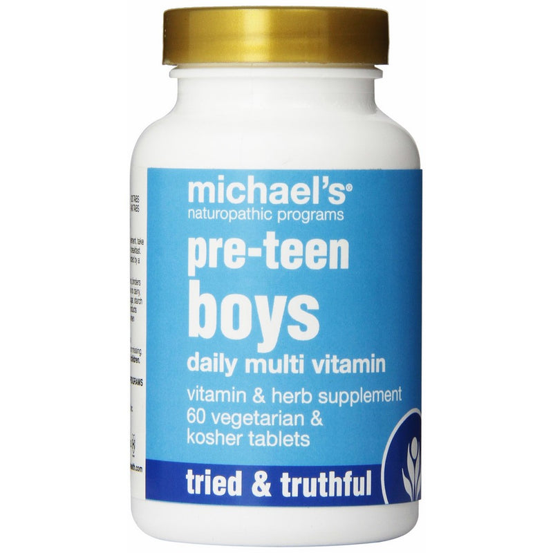 Michael's Naturopathic Programs Daily Multi Vitamin for Pre-Teen Boys, 60 Count