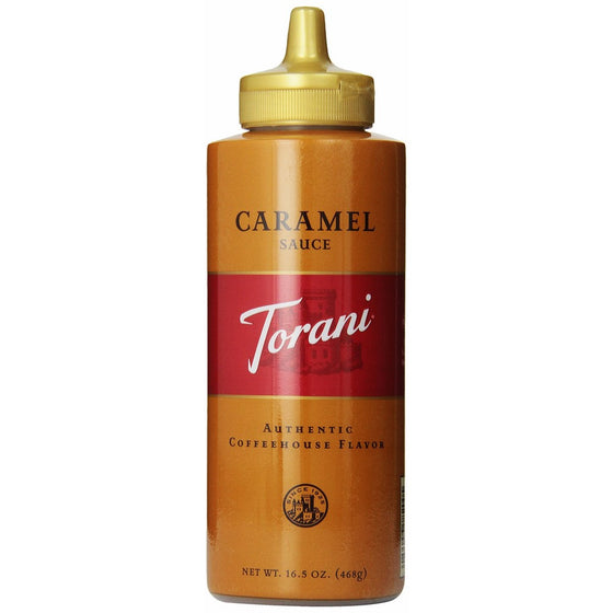 Torani Caramel Sauce, 16.5 Ounce (Pack of 6)