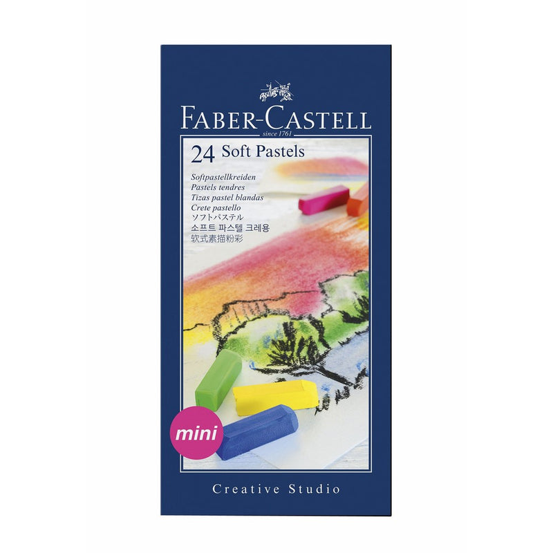 Faber-Castel FC128224 Creative Studio Soft Pastel Crayons (24 Pack), Assorted