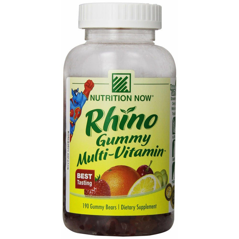 Nutrition Now Rhino Gummy Bear Vitamins, 190 Chews