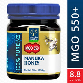 Manuka Health - MGO 550 Manuka Honey, 100% Pure New Zealand Honey, 8.8 oz (250 g)