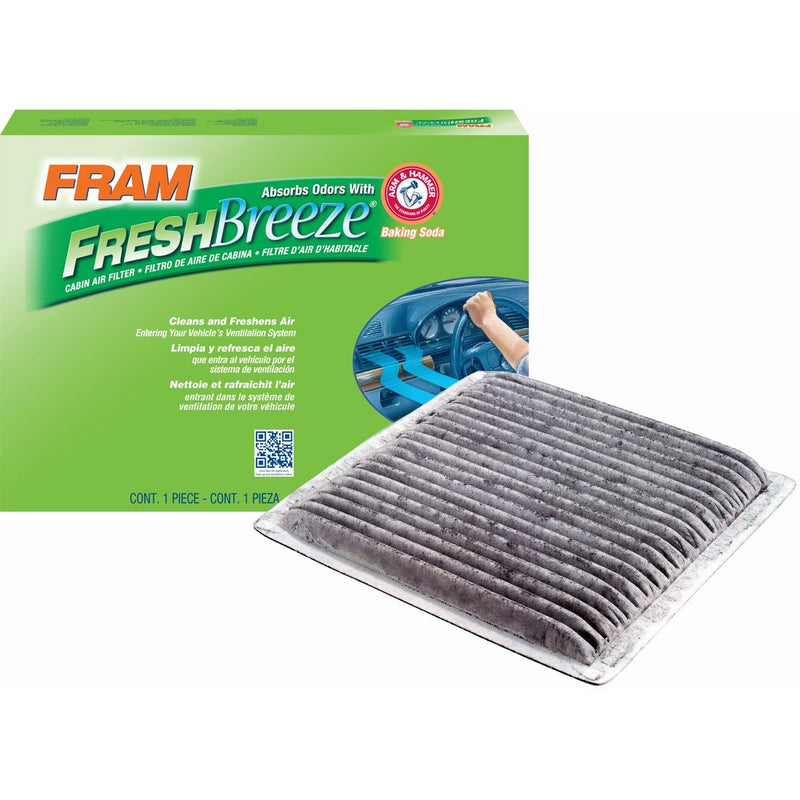 FRAM FCF10138 Fresh Breeze Cabin Air Filter with Arm & Hammer