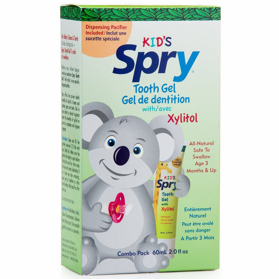 Spry Infant Tooth Gel with Pacifier,