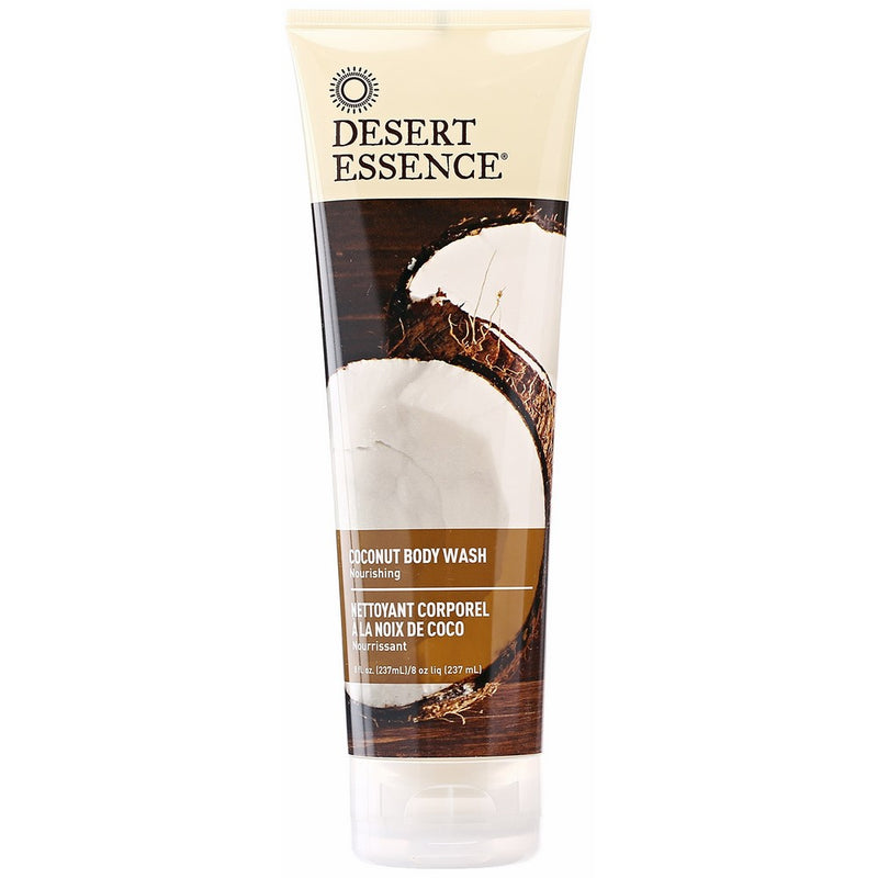 Desert Essence Body Wash Coconut, 8 oz