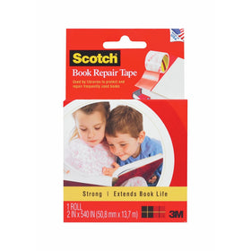 Scotch Book Tape, 2 x 540 Inch (845-R)