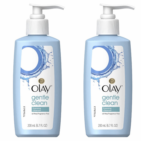 OLAY Gentle Clean, Foaming Cleanser 6.7 oz (Pack of 2)