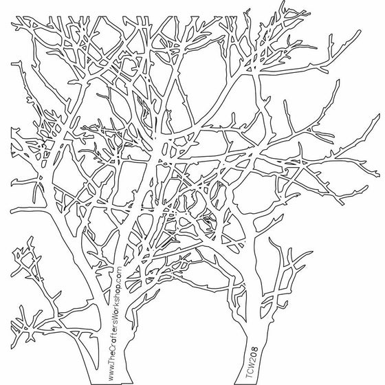 Crafters Workshop Crafter's Workshop Template, 6 by 6-Inch, Branches