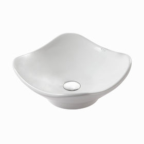 Kraus KCV-135 White Tulip Ceramic Bathroom Sink