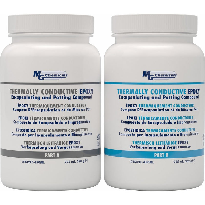 MG Chemicals Thermally Conductive Epoxy Encapsulating and Potting Compound, 15 oz Kit, Black
