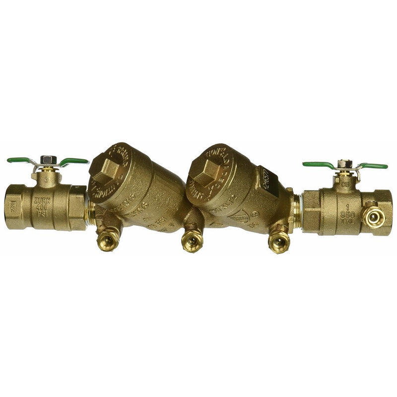 Zurn 1-950XLT2 Wilkins Double Check Valve Backflow Preventer 1" Lead Free