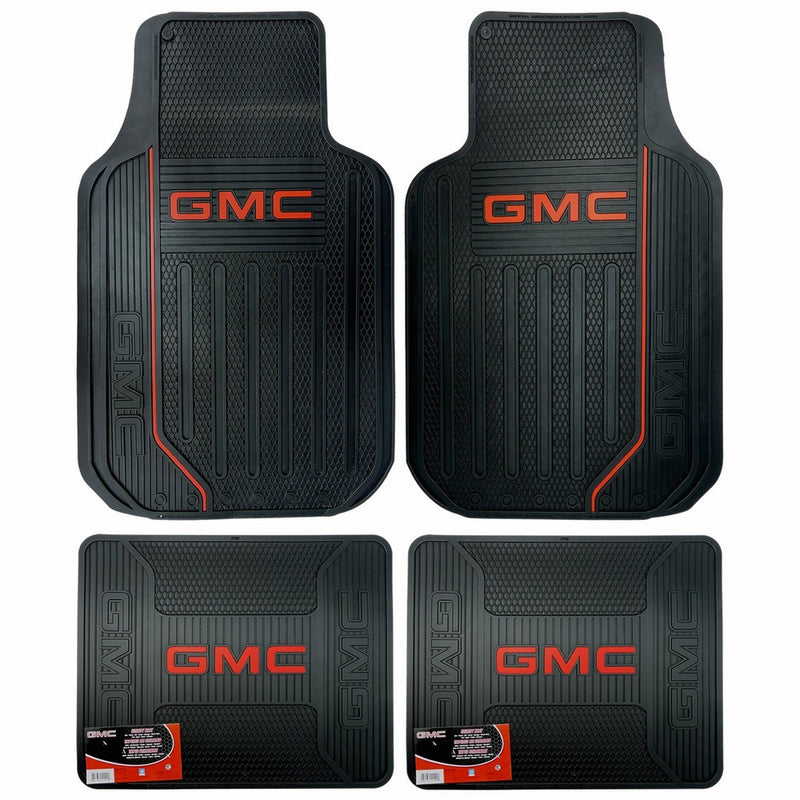 GMC Logo Elite Series Front & Rear Car Truck SUV Seat Rubber Floor Mats