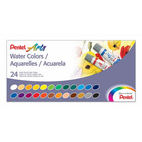 Pentel Arts Water Colors, Assorted Colors, Pack of24 (WFRS-24)
