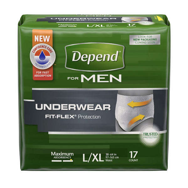 Depend FIT-FLEX Incontinence Underwear Maximum Absorbency,