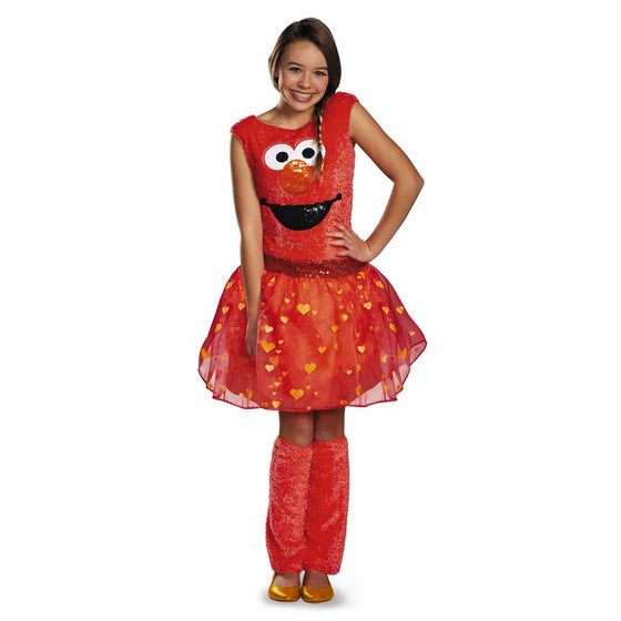 Disguise Sesame Street Elmo Tween Deluxe Tween Costume, Large/10-12