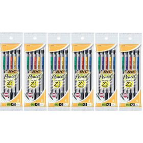 BIC(R) Mechanical Pencils, 0.7 mm, Black Barrel, 5 Count (Pack of 6)