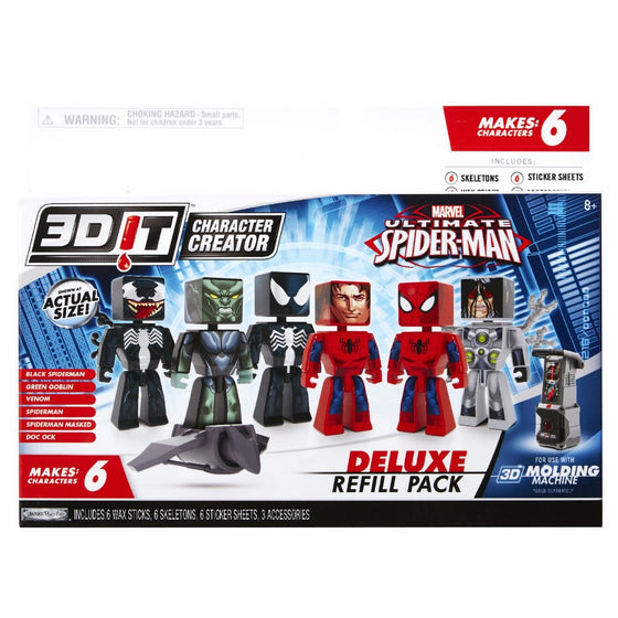 3D Character Creator Marvel Deluxe Refill Pack Novelty Toy